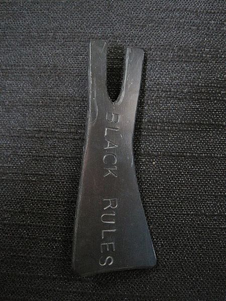 Black Rules brooch